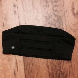 Lululemon Black Bandeau Size 6 NO STRAPS